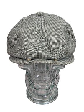 Livity Outernational Hemp Newsboy Cap Hat Houndstooth Snap Back Geometric Lining